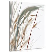 CANVAS PRINT MINIMALISTIC GRASS BLADES - PICTURES OF TREES AND LEAVES - PICTURES