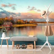 SELF ADHESIVE WALL MURAL SUNSET OVER THE LAKE - SELF-ADHESIVE WALLPAPERS - WALLPAPERS