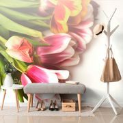 WALL MURAL BOUQUET OF TULIPS - WALLPAPERS FLOWERS - WALLPAPERS