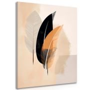 CANVAS PRINT ABSTRACT FEATHER SHAPES - PICTURES OF ABSTRACT SHAPES - PICTURES