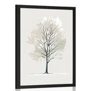 Plakát minimalistický strom