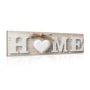 QUADRO CON LE PAROLE "HOME" CON UN DESIGN VINTAGE - QUADRI CON SCRITTE E CITAZIONI - QUADRI