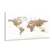 ΕΙΚΌΝΑ ΠΑΝΈΜΟΡΦΟ VINTAGE ΠΑΓΚΌΣΜΙΟ ΧΆΡΤΗ ΜΕ ΛΕΥΚΌ ΦΌΝΤΟ - ΠΊΝΑΚΕΣ - 🔥 ΣΥΝΟΛΙΚΉ ΠΏΛΗΣΗ🔥