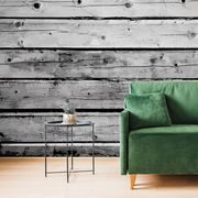 TAPETE MODERNES HOLZDESIGN IN GRAU - 🔥 TOTALAUSVERKAUF 🔥
