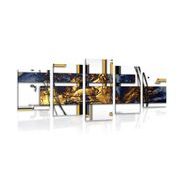 5-PIECE CANVAS PRINT LUXURIOUS ABSTRACTION - ABSTRACT PICTURES - PICTURES