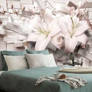 Wallpaper lily in modern design