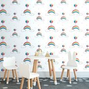 WALLPAPER RAINBOW UMBRELLAS - CHILDRENS WALLPAPERS - WALLPAPERS