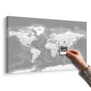 PARAFAKÉP STÍLUSOS FEKETE FEHÉR VILÁG TÉRKÉP - PARAFA KÉPEK - KÉPEK