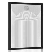 POSTER CURCUBEU MODERN GRI MID-CENTURY - MOTIVE DIN ATELIERUL NOSTRU - POSTERE