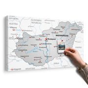 PARAFA KÉP SZÜRKE MAGYARORSZÁG TÉRKÉPE KONTRASZTTAL - PARAFA KÉPEK - KÉPEK