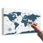 OBRAZ NA KORKU MAPA V MODRÉM PROVEDENÍ - OBRAZY NA KORKU - OBRAZY