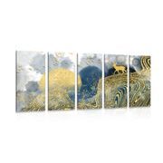 5-PIECE CANVAS PRINT WONDERLAND - ABSTRACT PICTURES - PICTURES