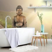 TAPET STATUIA BUDDHA ÎNTR-O POZIȚIE DE MEDITAȚIE - TAPET FENG SHUI - TAPETURI