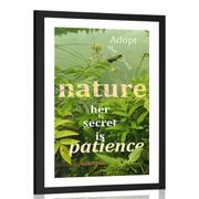 Poster passepartout natural style quote