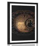 Poster mit Passepartout Harmonische Kraft des Buddha