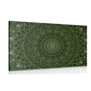 QUADRO DETTAGLIATO MANDALA DECORATIVO VERDE - QUADRI FENG SHUI - QUADRI