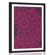 POSTER MIT PASSEPARTOUT STILVOLLES MANDALA - FENG SHUI - POSTER