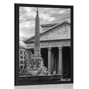 POSTER ROMAN BASILICA IN BLACK AND WHITE - BLACK AND WHITE - POSTERS