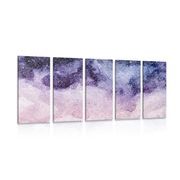 5-piece Canvas print abstraction of the night sky