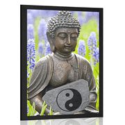Poster Yin und Yang Buddha