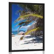 AFFICHE MERVEILLES DE LA PLAGE D'ANSE SOURCE - NATURE - AFFICHES