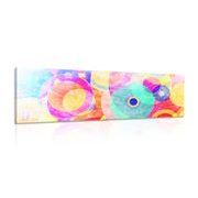 CANVAS PRINT COLORED CIRCLES - POP ART PICTURES - PICTURES