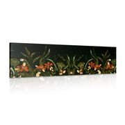 CANVAS PRINT WITH A FLORAL ORNAMENT - PICTURES FLOWERS - PICTURES