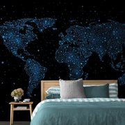 SELF ADHESIVE WALLPAPER WORLD MAP WITH NIGHT SKY - SELF-ADHESIVE WALLPAPERS - WALLPAPERS