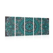 5-PIECE CANVAS PRINT MANDALA OF LOVE - PICTURES FENG SHUI - PICTURES