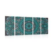 QUADRO IN 5 PARTI MANDALA DELL'AMORE - QUADRI FENG SHUI - QUADRI