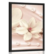 PLAKAT LUKSUSOWA MAGNOLIA - KWIATY - PLAKATY