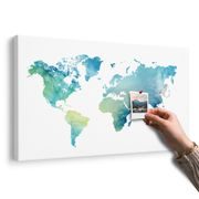 PARAFA KÉP VILÁG TÉRKÉP AKVARELL KIVITELBEN - PARAFA KÉPEK - KÉPEK