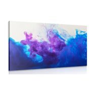Canvas print ink in blue-violet shades
