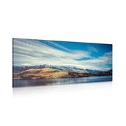 Canvas print sunset over the lake