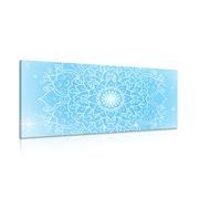 CANVAS PRINT BLUE MANDALA FLOWER - PICTURES FENG SHUI - PICTURES
