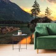 WALL MURAL MOUNTAIN LANDSCAPE BY THE LAKE - WALLPAPERS NATURE - WALLPAPERS