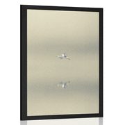 AFFICHE OISEAU DANS LE BROUILLARD - NATURE - AFFICHES