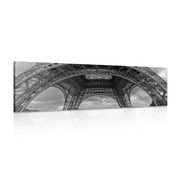 Kép Eiffel torony Párizsban fekete fehérben