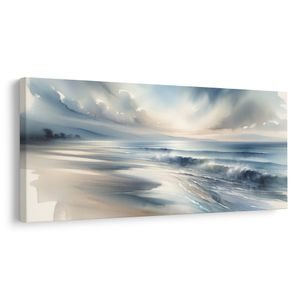 WANDBILD MORGENWELLEN AN DER KÜSTE - BILDER MEER UND STRAND - BILDER