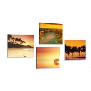 CANVAS PRINT SET BEAUTY OF SEASCAPE - SET OF PICTURES - PICTURES