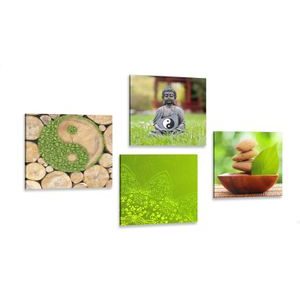 CANVAS PRINT SET PLEASANT HARMONY FENG SHUI - SET OF PICTURES - PICTURES