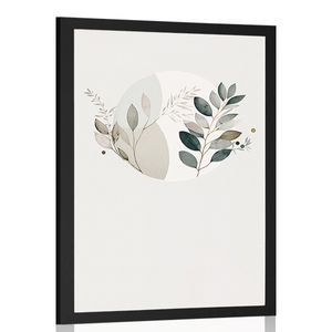 PLAKAT Z ROŚLINAMI BOHO W KRĘGU - BOTANICZNY - PLAKATY