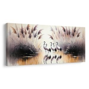 OBRAZ HEJNO JEŘÁBŮ U VODY - PICURES BIRDS - PICTURES