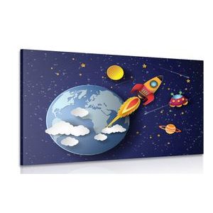 Canvas print hooray for space