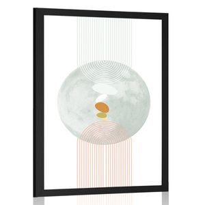 POSTER CERC MODERN CU CURCUBEU MID-CENTURY - MOTIVE DIN ATELIERUL NOSTRU - POSTERE