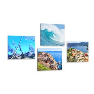CANVAS PRINT SET FOR SEA LOVERS - SET OF PICTURES - PICTURES