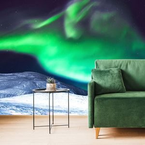 WALL MURAL NORTHERN LIGHTS IN THE SKY - WALLPAPERS SPACE AND STARS - WALLPAPERS