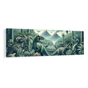 OBRAZ DIVOKÝ SVET DINOSAUROV - DETSKÉ OBRAZY ZVIERATKÁ - OBRAZY