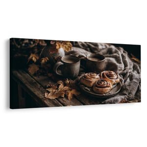 WANDBILD GEMÜTLICHER HERBSTNACHMITTAG - STILLLEBEN-BILDER - BILDER