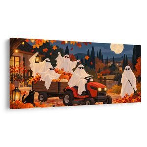 OBRAZ PODZIMNÍ DUCHOVÉ S DÝNĚMI - HALLOWEENSKÉ A HOROROVÉ OBRAZY - PICTURES